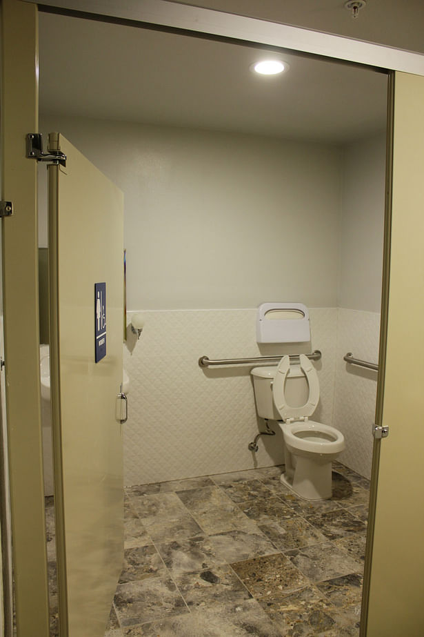 One of restrooms