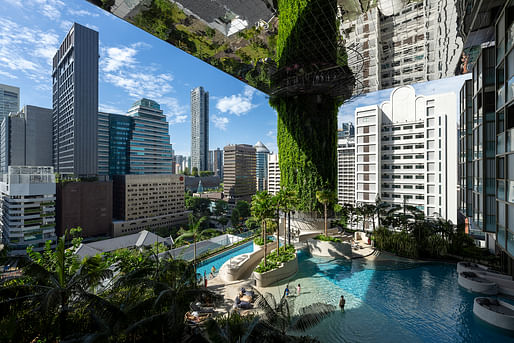 The 2024 Best Tall Building Worldwide Pan Pacific Orchard by WOHA Architects. Image courtesy Darren Soh