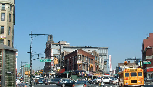 A 2007 photo of The Hub, the main shopping district in South Bronx. Photo via Wikipedia.