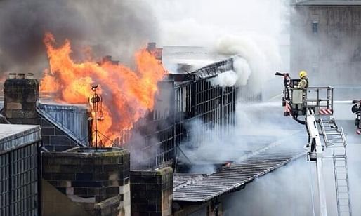 'People weeping in the streets around @GSofA Macintosh building Heartbreaking' - Twitter user Graham McLaren (@MCLAREN_G).