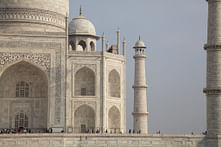 The Taj Mahal went from white to yellow and now greenish
