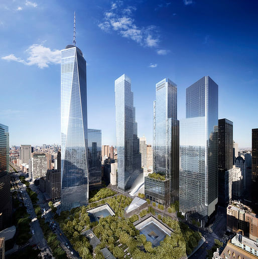 BIG's renderings of the new Two World Trade Center (via WIRED Magazine)