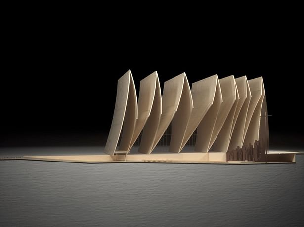 Section through folds - model