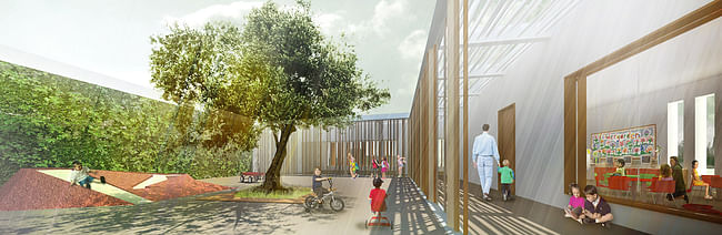 Kindergarten courtyard (Image: Atelier3AM)