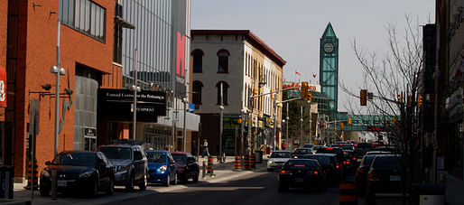 A view down King Street in downtown Kitchener