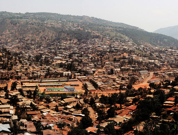 Football for Hope Centre in context , Kimisgara, Rwanda. Courtesy of Killian Doherty