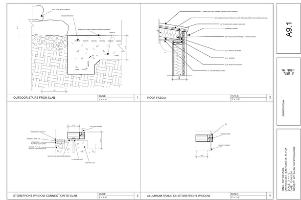 Construction documents: A9.1 Details 