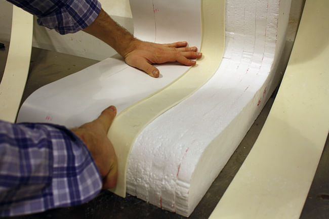 6. Alexander Morley molding the foam core shell