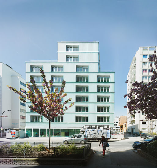 Lourmel Mixed Use Housing (France) by Trévelo & Viger-Kohler Architectes Urbanistes (TVK). Image © Julien Lanoo.