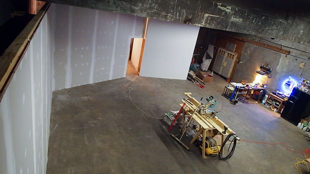 gallery area under construction