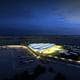 Rendering of Terminal 2 at dusk. Image courtesy SOM / © SOM