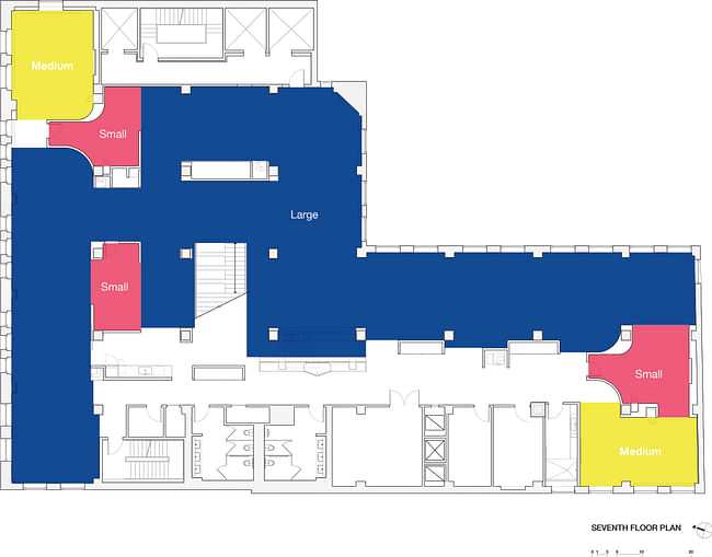 7th Floor Plan Diagram. Image courtesy of INABA.