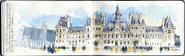 Best in Category - Professional Travel Sketch: Stephanie Bower, STEPHANIE BOWER, ARCHITECTURAL ILLUSTRATION