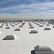 A white roof, or 'cool roof' in Las Vegas. New studies prove that such roofs can drastically reduce temperatures during a heat wave. Credit: Wikipedia.