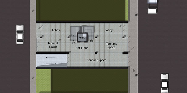 Option B - First Floor Plan (Street Level)