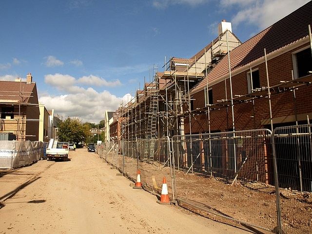 New housing in Norton Fitzwarren, Somerset, England. Via Wikipedia.