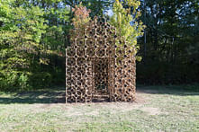 OMG! designs "Primitive Hut," a pavilion that will decompose over time