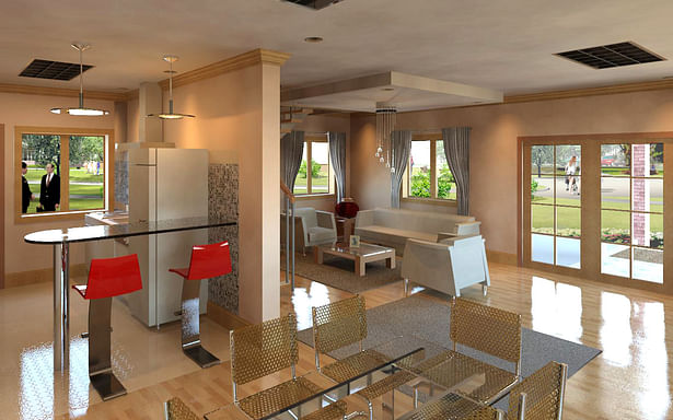Modeled and rendered in REVIT 2012