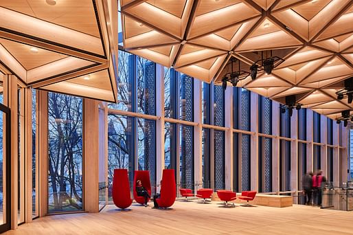 MERIT: National Arts Centre Rejuvenation, Ottawa, Ontario, Diamond Schmitt Architects. Courtesy of the 2017 Wood Design & Building Awards.