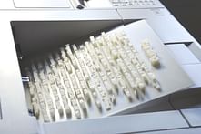 "Textscape" depicts the evolution of printing in 3D-printed documents