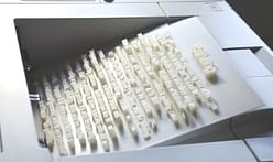 "Textscape" depicts the evolution of printing in 3D-printed documents