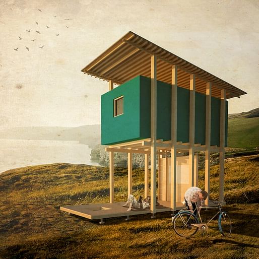 2nd Prize & BB Student Award: VELO - Timber Cabin Designed by Julian Lengert and Alica Clemens 