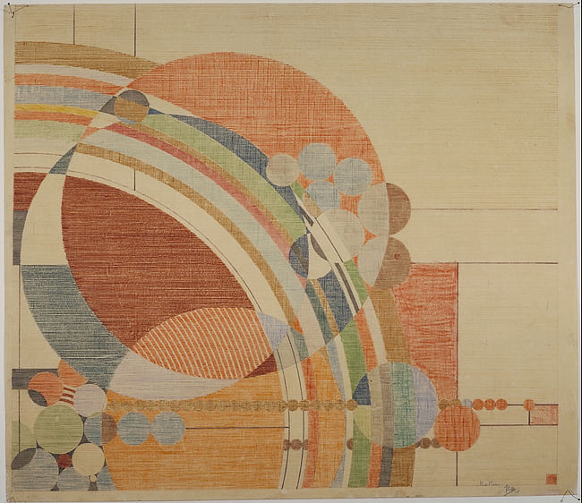 Frank Lloyd Wright, 'Liberty Magazine' cover, colored pencil on paper, 24.5 x 28.25” (62.2 x 71.8 cm), 1926. Courtesy of the Frank Lloyd Wright Foundation Archives (the Museum of Modern Art/Avery Architectural and Fine Arts Library, Columbia University, New York). From the 2016 Organizational Grant to Museum of Modern Art for 'Frank Lloyd Wright at 150: Unpacking the Archive.'
