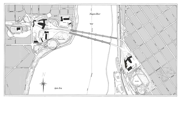 My Proposed Site Plan (ink drawing + Photoshop)