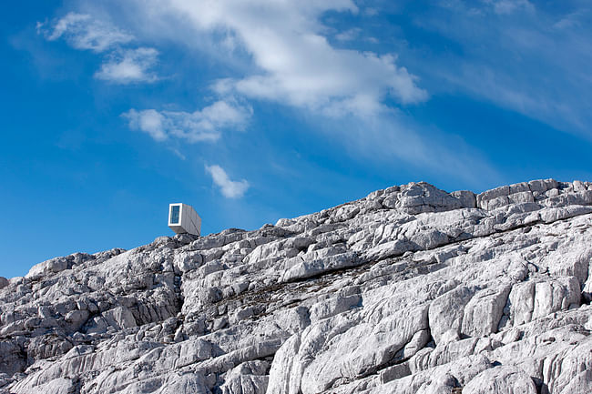 OFIS Winter Cabin on Mount Kanin. Photo credit: Janez Martincic