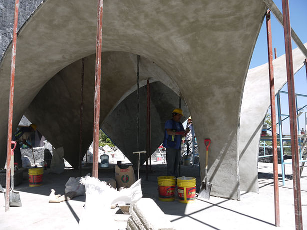 Zaha Hadid Concrete Shell - Construction Image (Zaha Hadid Architects)