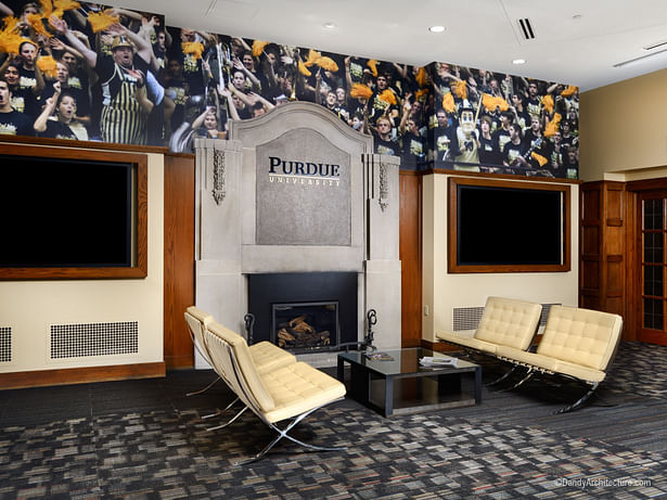 Purdue Visitor Center, Interior Photography ©DandyArchitecture / Josh Humble