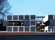 Student Dormitory from shipping containers proposal. 2014