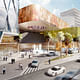 Rendering of the podium and entry plaza (Image: Söhne & Partner Architekten and BET Architects)