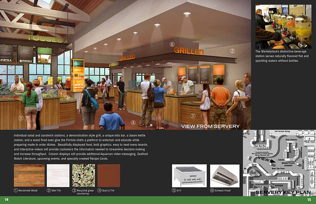 Servery view- rendering by Kirk Fromm