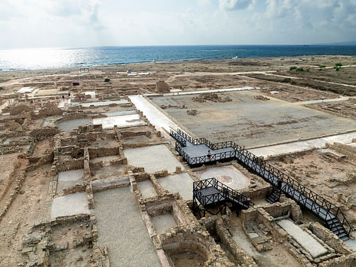 Current situation at the Nea Pafos archaeological site. Photo: Carleton Immersive Media Studio