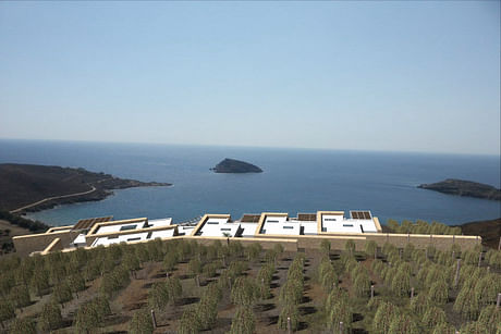 complex of 3 2-storey resort “green” houses in Syros island
