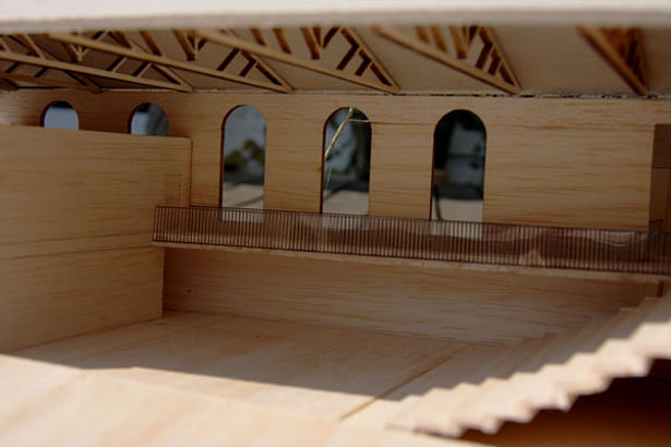 Interior dance hall model