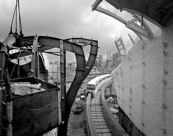 Lara Swimmer: Experience Music Project by Gehry Partners. Shot for Vulcan, Inc. in Seattle, Washington, 1999. © Lara Swimmer