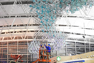 Sam Fox Architecture students install 'Spectroplexus' at St. Louis Lambert International Airport