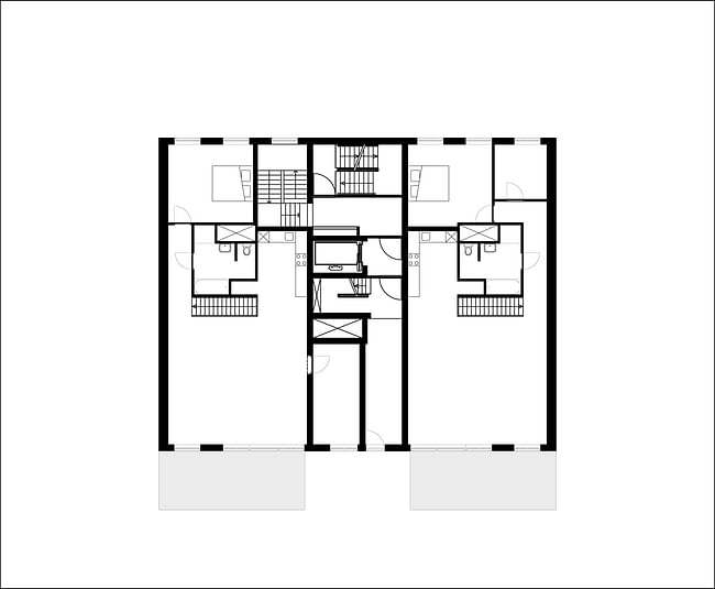 Floor plan of 1st floor of B05 'Kuifje' by NL Architects. Image: NL Architects.