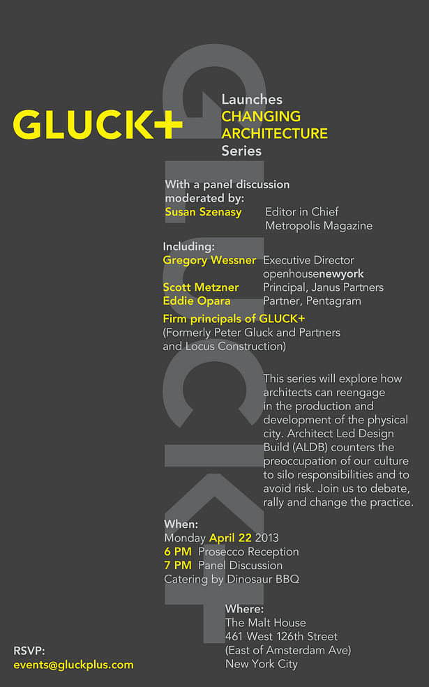 GLUCK+ 'Changing Architecture' 2013 New Series in NYC