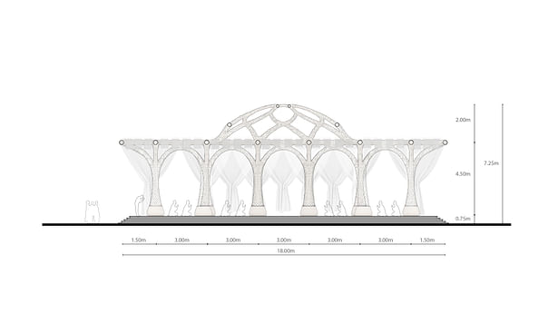 Section of DiaMosque_AntiStatics Architecture