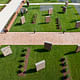 Triangle Brick Headquarters’ “Brick Garden” in Durham, NC, designed by PBC+L