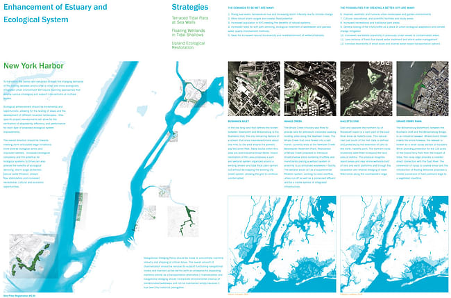 HONORABLE MENTION: ENHANCEMENT OF ESTUARY AND ECOLOGICAL SYSTEM by Cooper Union Institute for Sustainable Design, USA, led by Kevin Bone along with Arnold Wu, Paul Deppe, Joe Levine, Sunnie Joh, Raye Levine, Al Appleton, and Zulaikha Ayub
