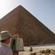 Malcolm Williamson checking the progress of the scans from the Leica C10 scanner at the Great pyramid of Giza. Courtesy of Alex Rowson/Atlantic Productions