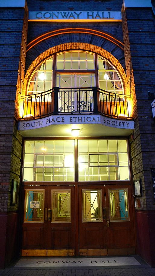 Conway Hall Ethical Society, Red Lion Square, Holborn, London. Photo: Justin Cormack, via Wikimedia Commons.