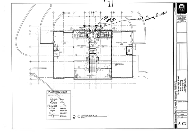 McEachern Band Building-lower level floor plan