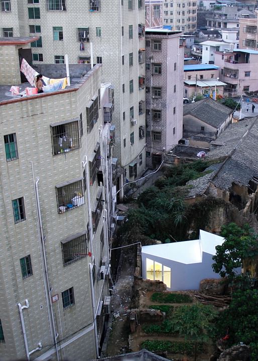 Aerial view, Courtyard House Plugin, Beijing, China. | People's Architecture Office