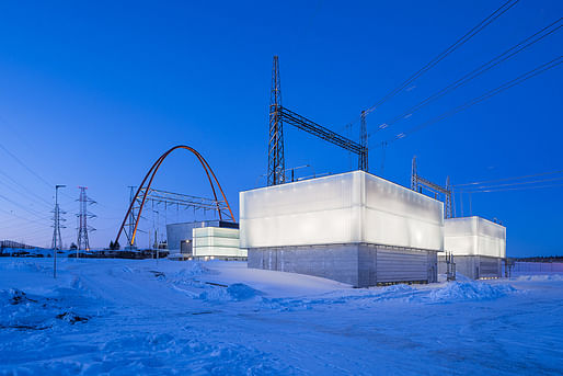 Länsisalmi Power Station by Parviainen Architects, winner in Production, Energy & Recycling category. Photo by Mika Huisman.