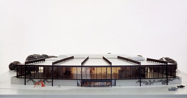A model of the Brown Pavilion addition via www.mfah.org
